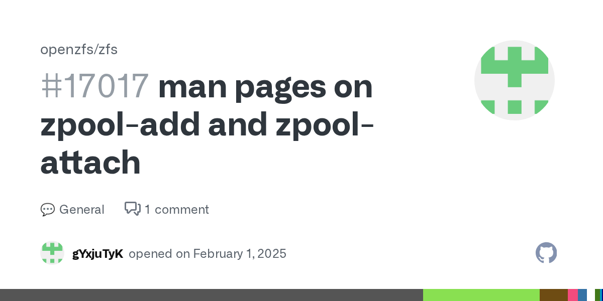 I Just Learned a Hard-Learned Lesson Between 'zpool add' and 'attach' and How They Do Very Different Things