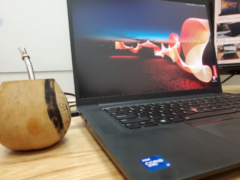My thinkpad and some mate